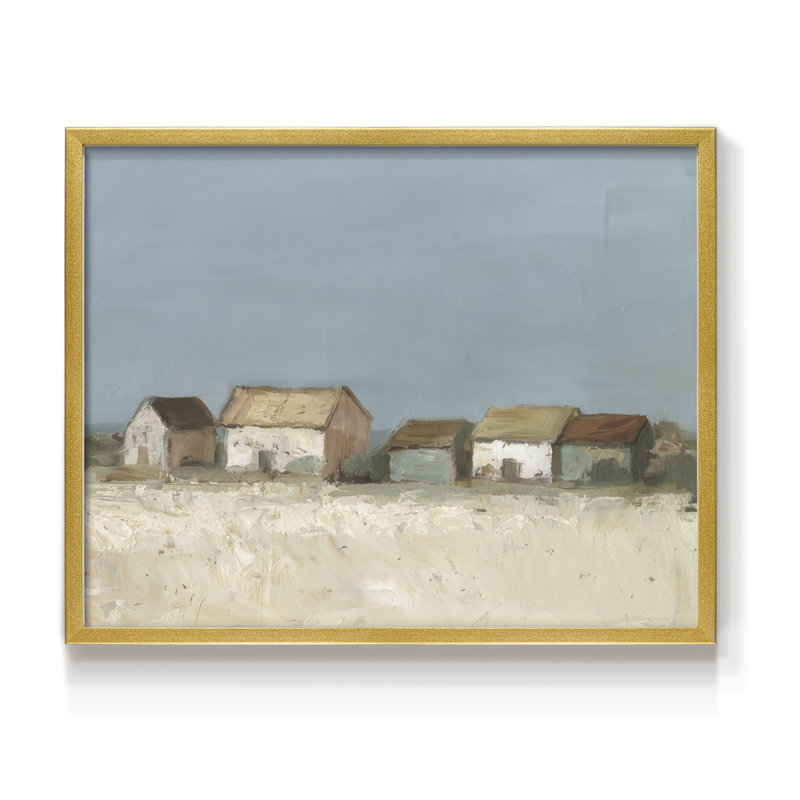 Seafront Shanties I -Framed Print - Restickable