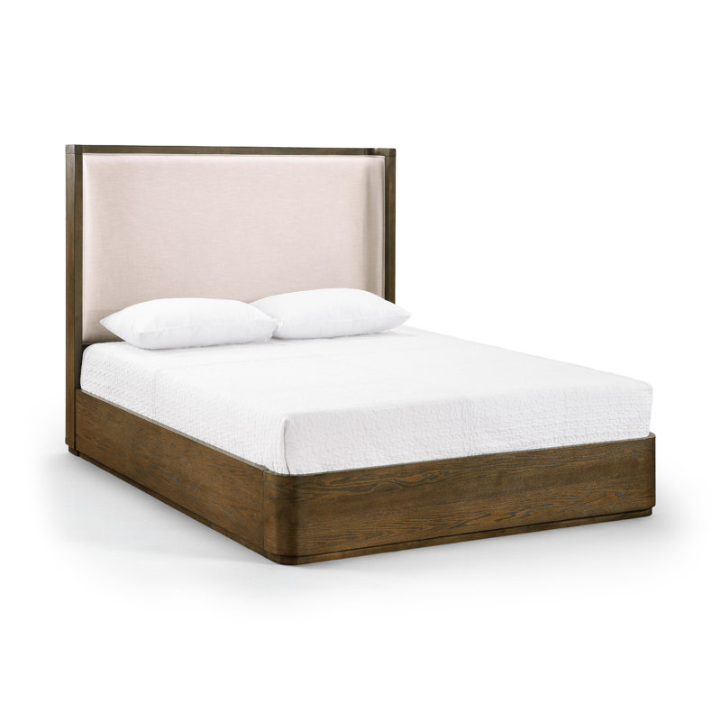 Lit en tissu Tiberio Nena, Brun, Grand