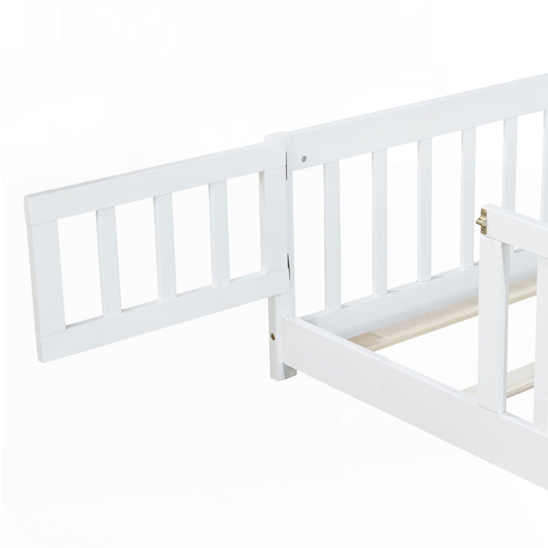Lit sur pied, Simple, Blanc