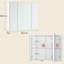 70.5mm W 60.5mm H Surface Frameless Medicine Cabinet Mirror 2 Adjustable
