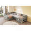 Lit plateforme simple en forme de L avec trois tiroirs de rangement-118098516