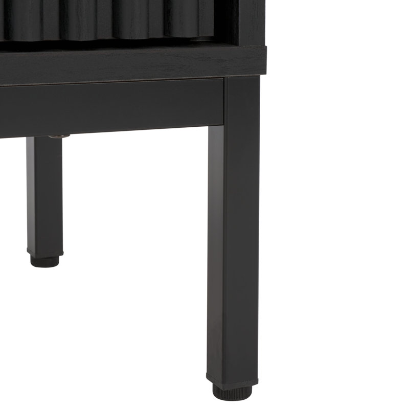 Storage TV Stand, Black