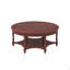 Table basse ovale vintage avec tiroir et tablette de rangement, table cocktail ancienne de 45 pouces, table d'appoint de style campagne française-806076624
