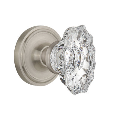 Rosette classique avec bouton de porte de château