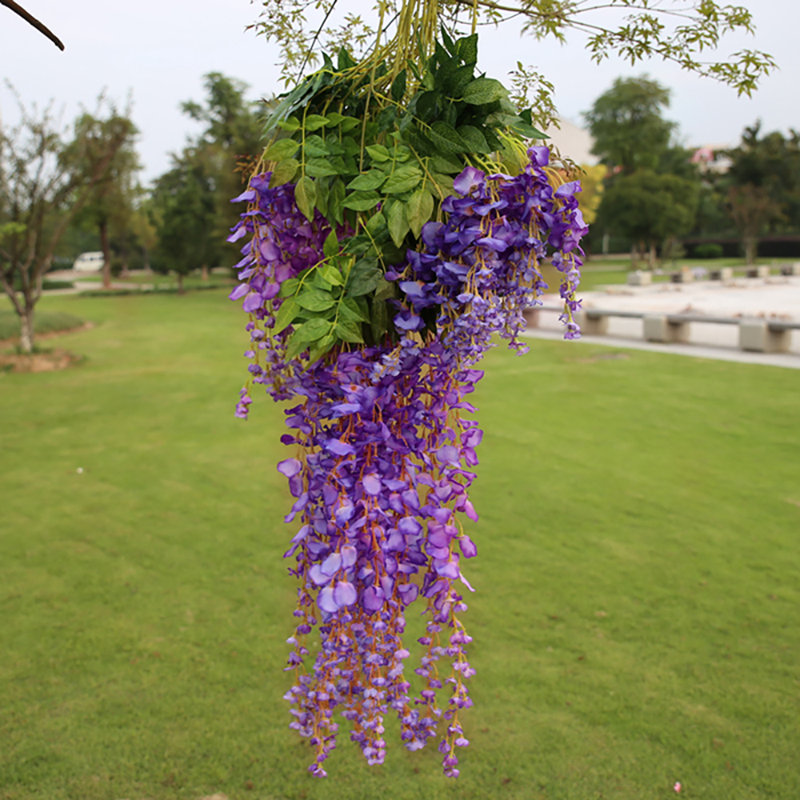 Faux Wisteria Swag, Purple