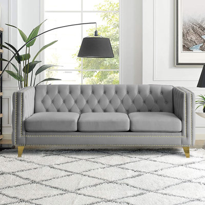 Frimberger 80.5'' Velvet Sofa