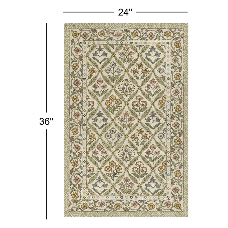 Cotswold Wool Oriental Area Rug, Rectangle 2' x 3'