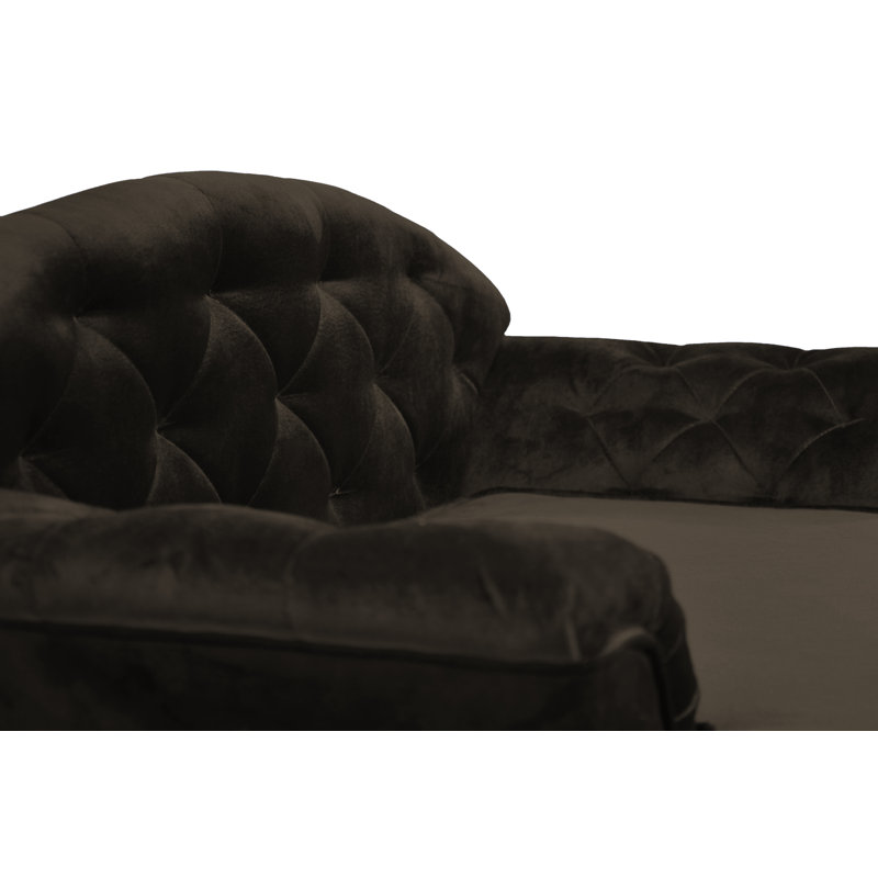 Debose Orthopedic Polyester Pet Bed, Dark Brown