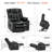 MCombo Dual Motor Power Lift Recliner Infinite Position With Heat And Massage, Faux Leather-82573426