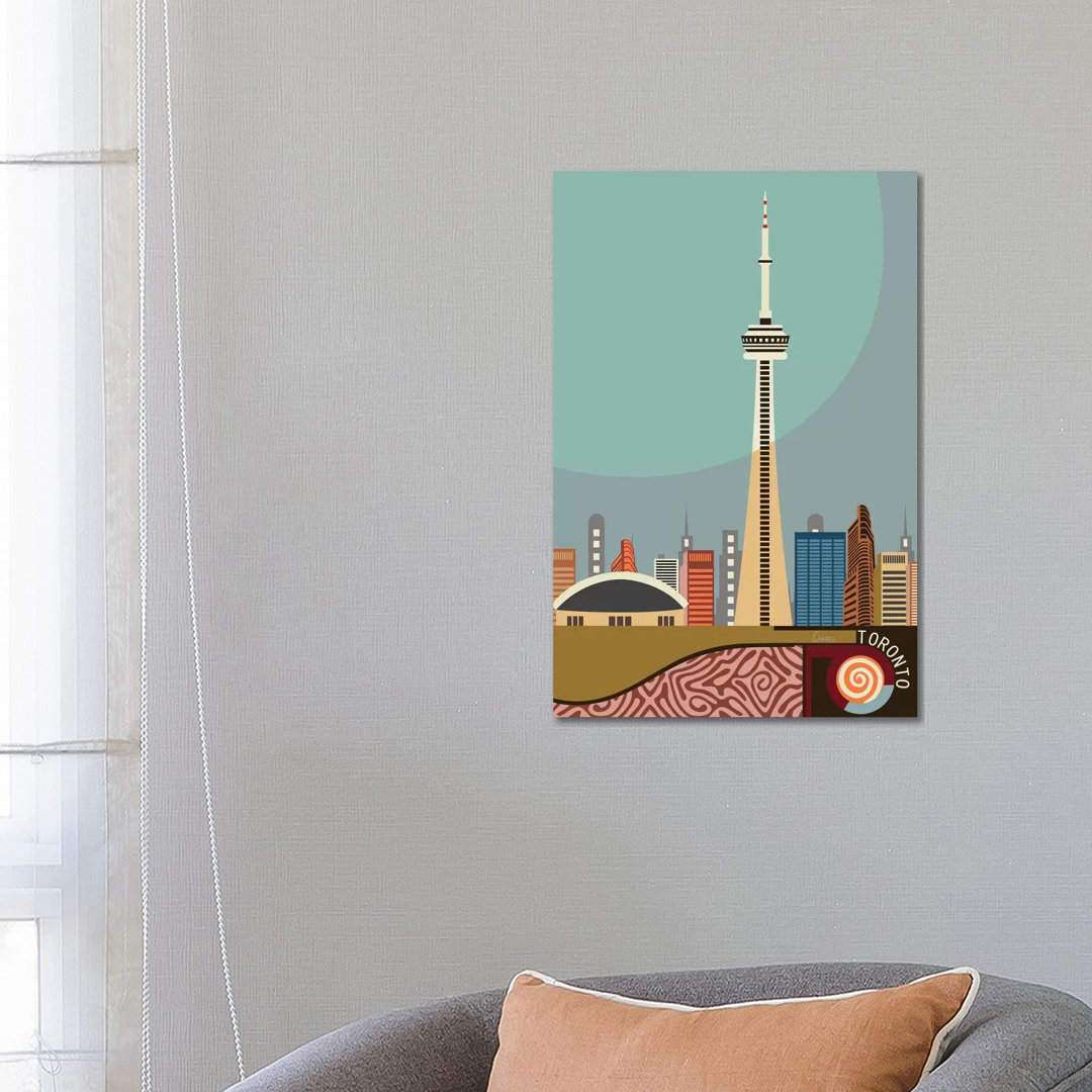 Cn Tower Toronto - Wrapped Canvas Print