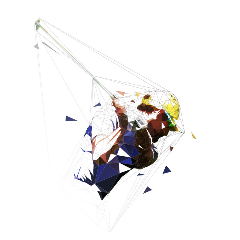 Golf Player Illustration - Wrapped Canvas Print, 51cm H x 51cm W x 3.8cm D