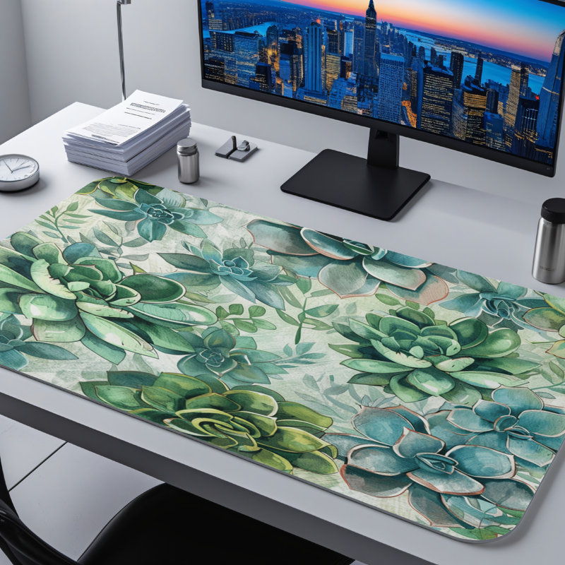 Polyester Desk Pad, 31.5x15.5