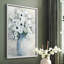 Reproduction encadrée de bouquet d'anémone blanche - bois massif-2069564114-2069564125