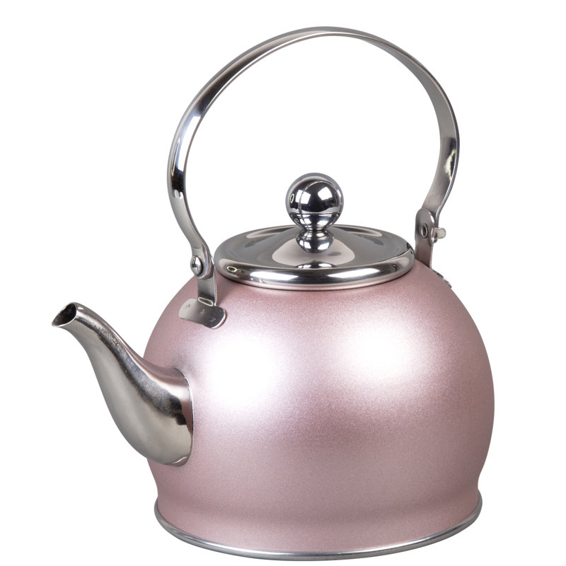 Creative Home 1 pte Bouilloire pour cuisinière en acier inoxydable, Or rose / argenté