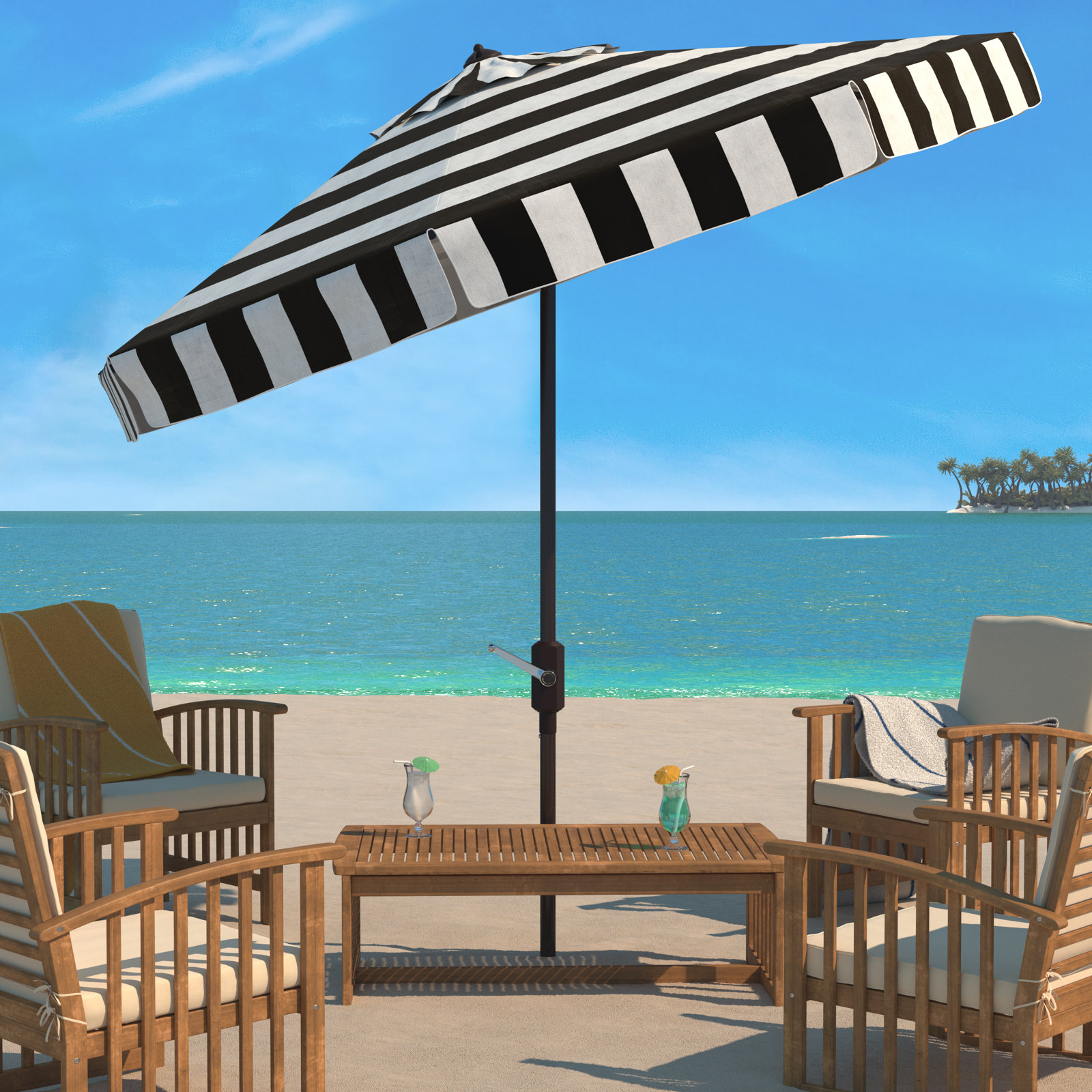 Trainor 130'' Outdoor Umbrella