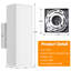 Luminaires muraux d'extérieur modernes, luminaires de porche haut et bas noir mat pour patio, garage, extérieur - paquet de 2-114498672-128587318