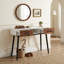 Console 42 pouces robuste de style industriel avec 2 tiroirs de rangement pour le couloir du salon