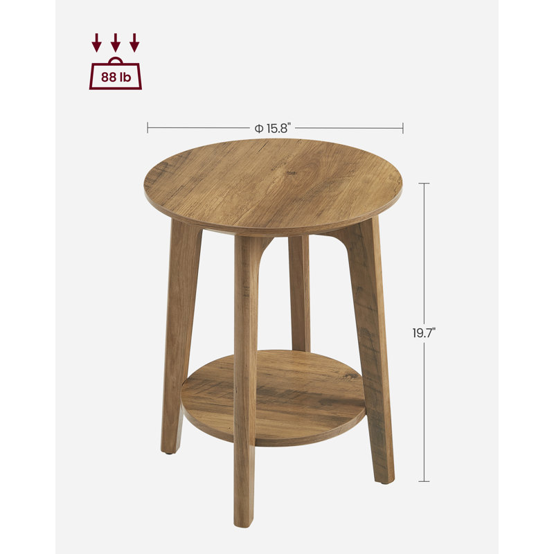 Krish End Table, Honey Brown