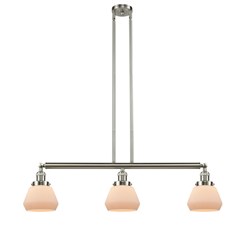 Chill 3 - Light Kitchen Island Pendant, Matte Black, Matte White Cased, No Bulb Included