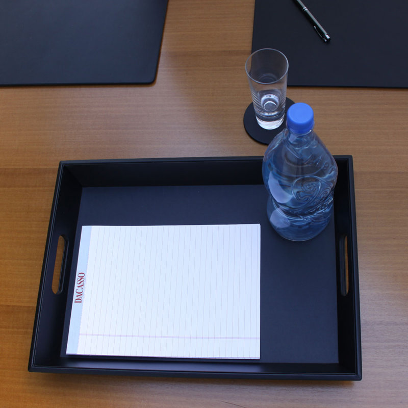 Plateau de service en similicuir Labarge
