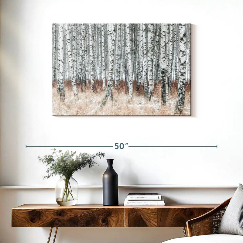 Alvord Winter Birch Grove, H 24 po x l 36 po