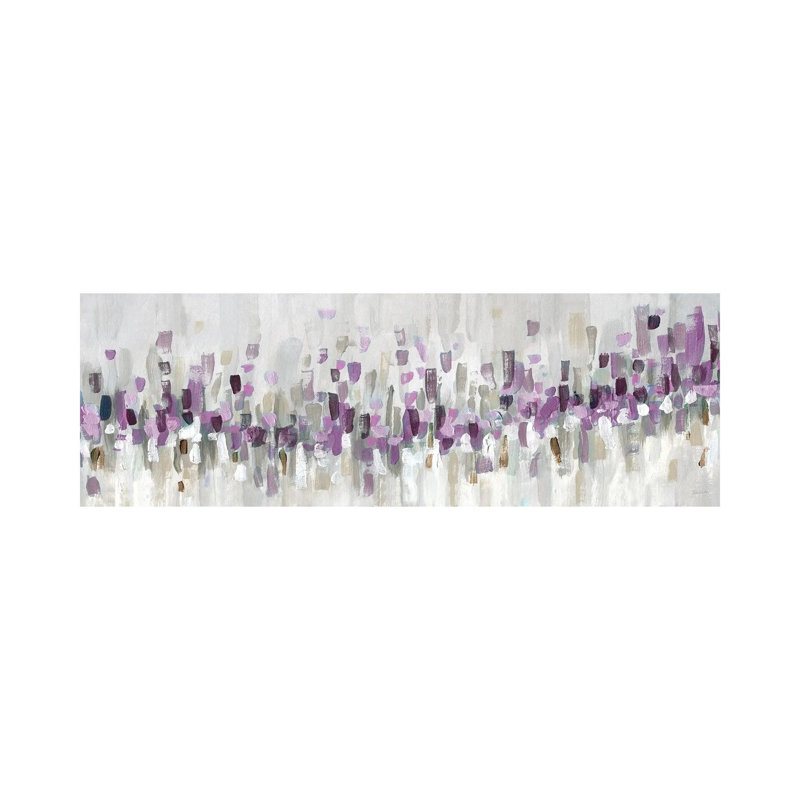 Bleu Staccato - mauve 6 pièces, Toile tendue, H 20 po x l 60 po