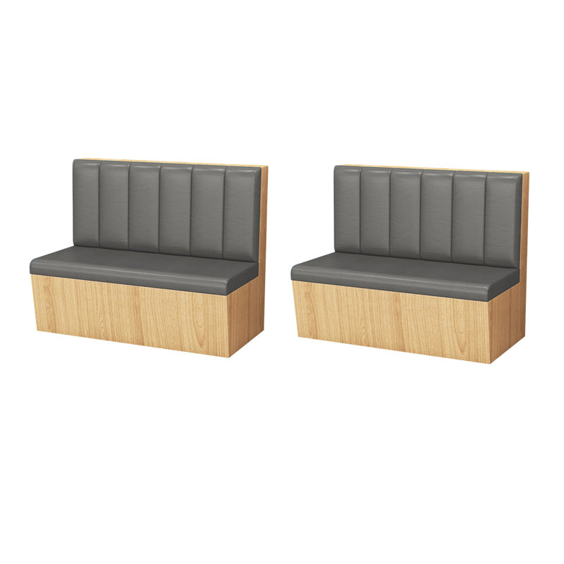 Bancs de restaurant nordiques modernes simples, Gris