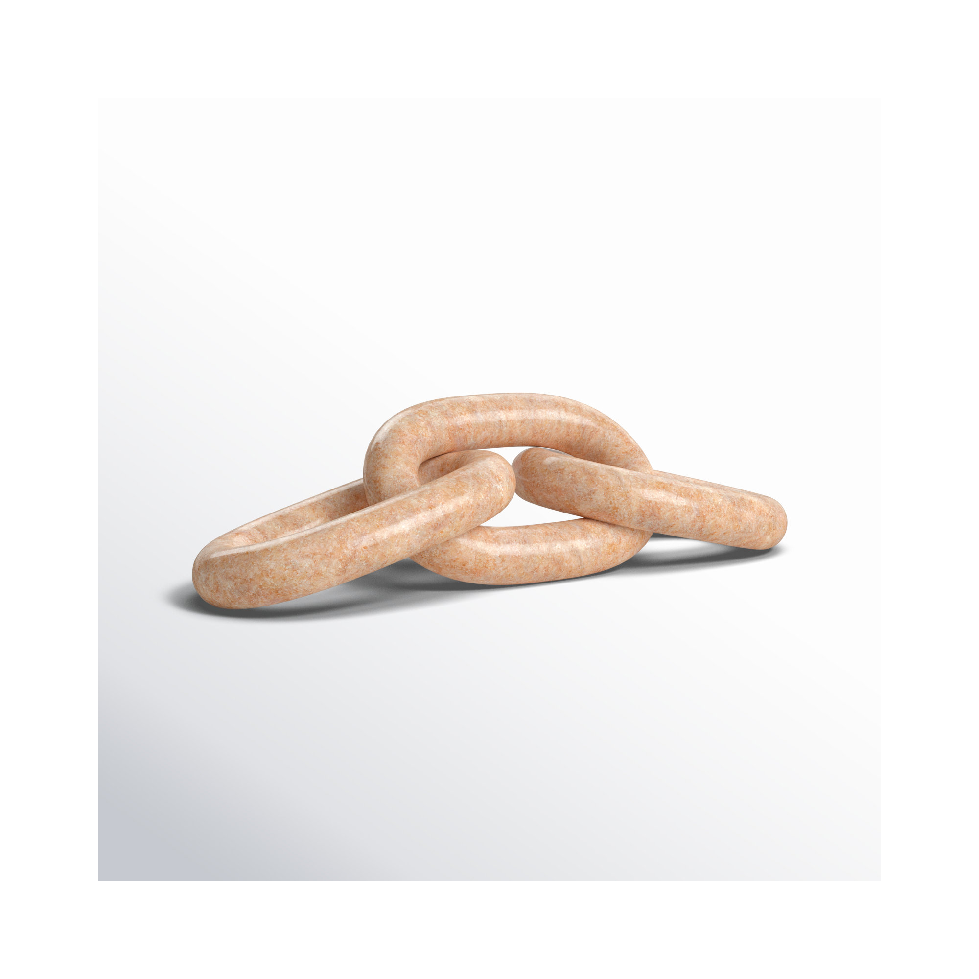 Ocarina Marble Chain Link, Beige