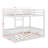 Full Over Full Wood Bunk Bed With Ladder And Guardrails-118703479