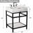 24" Natural Carrara Marble Console Bathroom Vanity-1208127022-1232766894