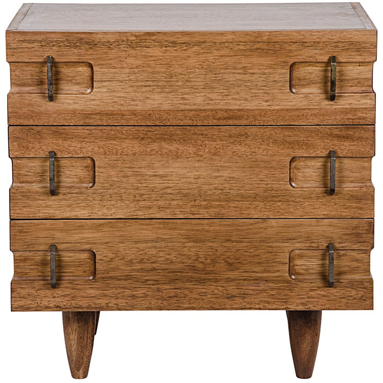 David Solid Wood End Table
