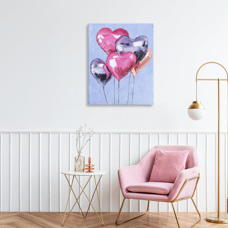 «Heart Ballons Celebration», conception par Michael Willett, H 20 po x l 16 po