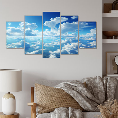 «Calm Sky Embrace I - Sky Multipanel», ensemble d'art mural