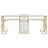 Modern Double Position Modern Nail Desk with Drawer and Shelf 78.7'' Wide, Metal Frame