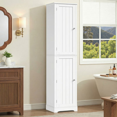 16'' W X 71'' H X 12'' D Linen Cabinet With Adjustable Shelves
