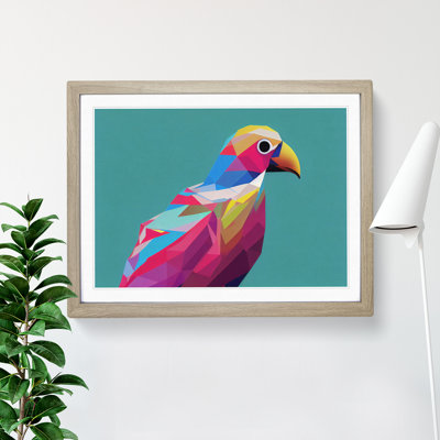 Glowing Bird Abstract - Framed Print