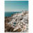 Santorini Print - Greek Island Coastal Wall Art - White & Blue Village Canvas Poster - Aegean Sea Scenic Artwork - Travel Europe Decor - Mediterranean Seaside Wall Hanging - Modern Home Decoration Art Print-295517817-295517816