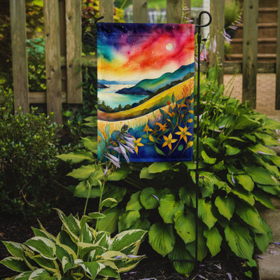 Drapeau de jardin double en polyester H 15,5 po x l 11,25 po