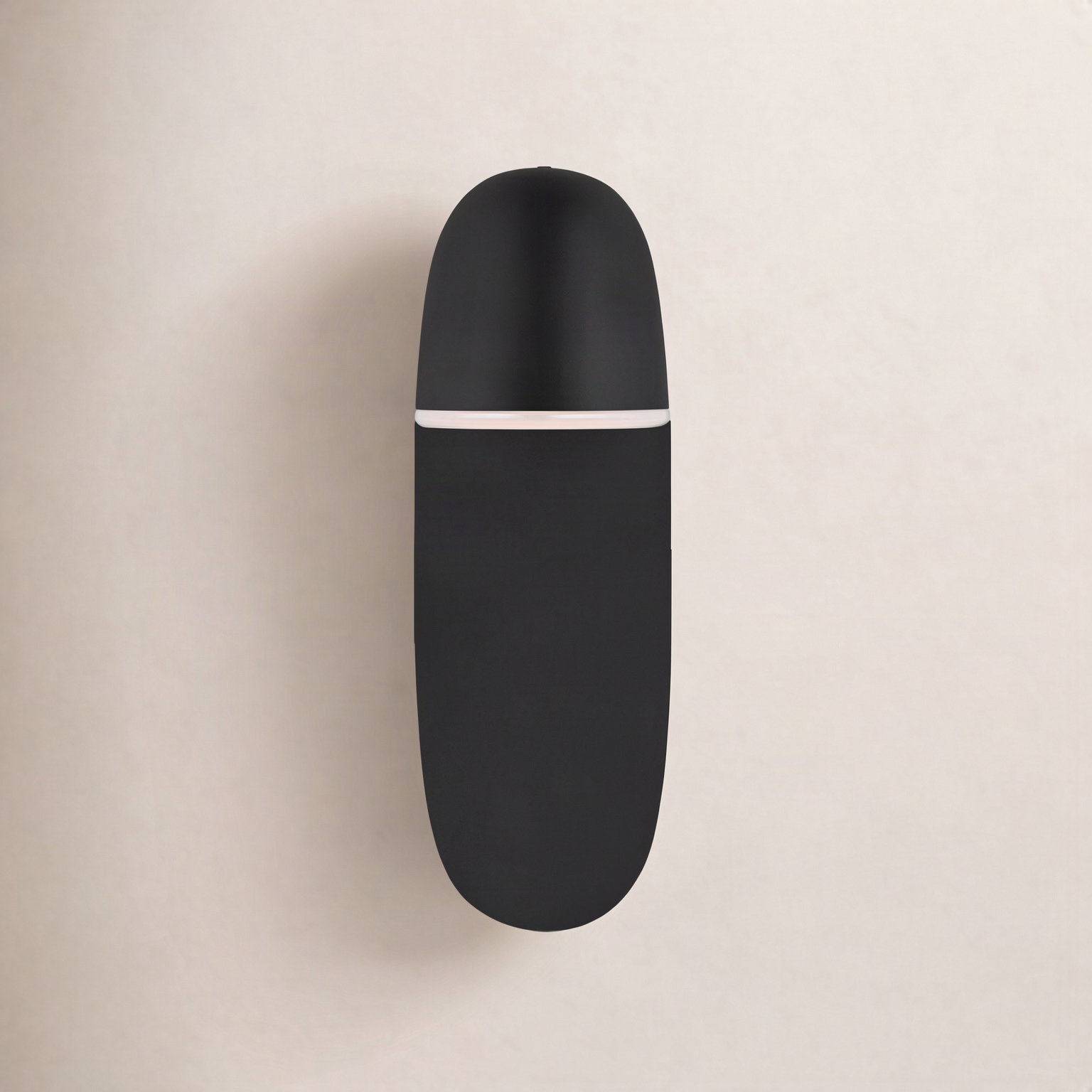 Axel Single Light Flush Mount Sconce, Midnight Black