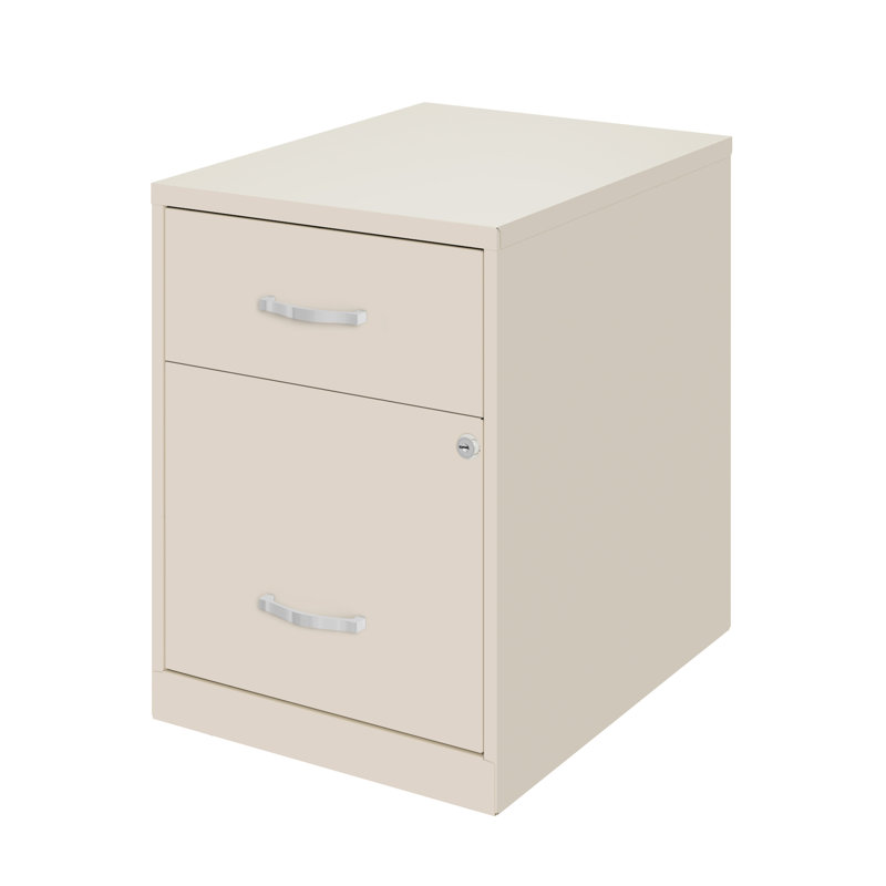 14.25 " Wide 2 Vertical Filing Cabinet, Stone
