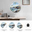 "Coastal Landscape", horloge murale en verre-1457932845