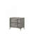 2 Drawer Nightsand in Gray Bookmatched Veneers