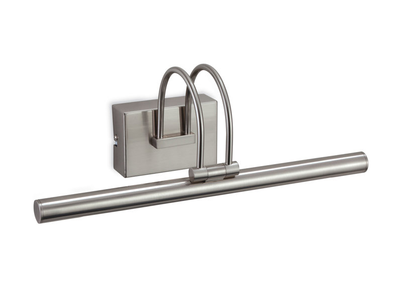 Anja 51 -Light Hardwired LED Wall Mounted Picture Light, Brushed Steel