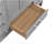 48'' Bathroom Vanity, Freestanding Vanity With Top, Wood Frame Bathroom Storage Cabinet Gray