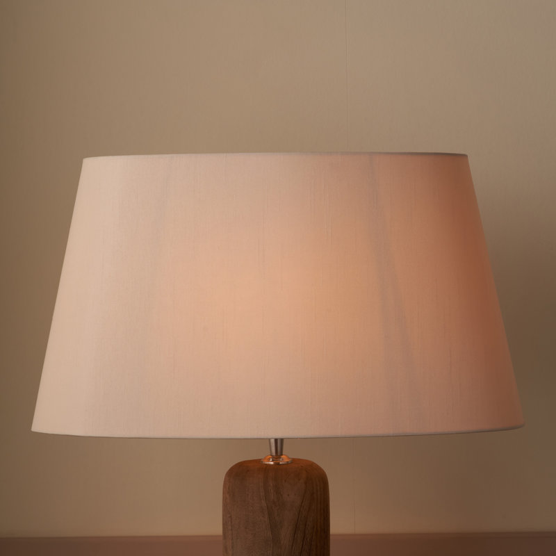 Martha Oval Silk Mix Tapered Lampshade, 25cm H x 45cm W x 27cm D, Taupe