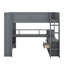 Lit mezzanine double avec bureau-1257299186