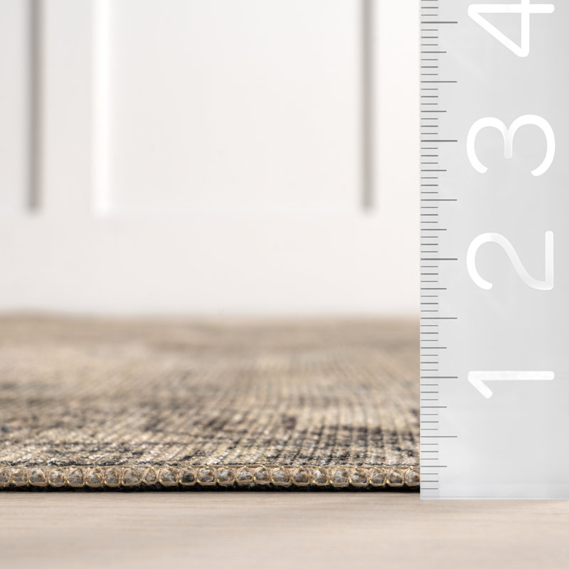 Tapis en mélange de jute de polyester Jeccica, Rectangle 6 pi 7 po x 9 pi