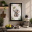 Young Elephant With Fern Botanical - Print-136810874-136810877
