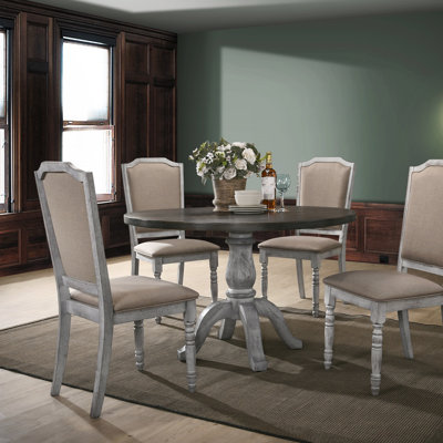 Iris Weathered Wood 5-Piece Dining Set (Dining Set)