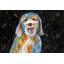 Labradoodle abstrait, reproduction sur toile-98494081